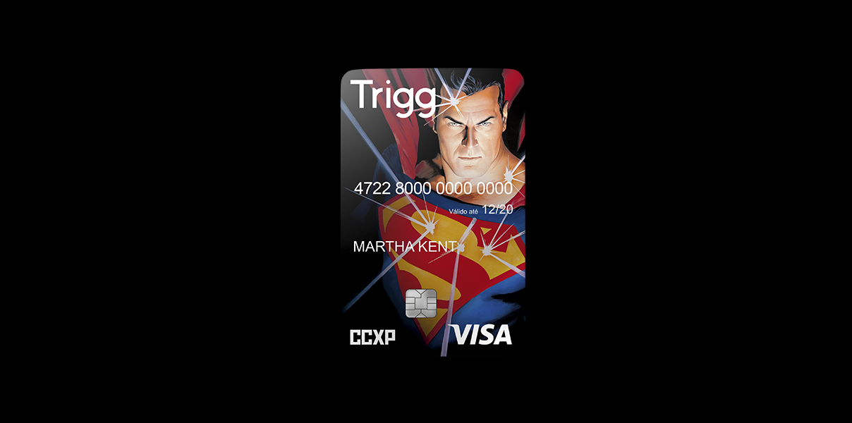 cartão de crédito Trigg Superman
