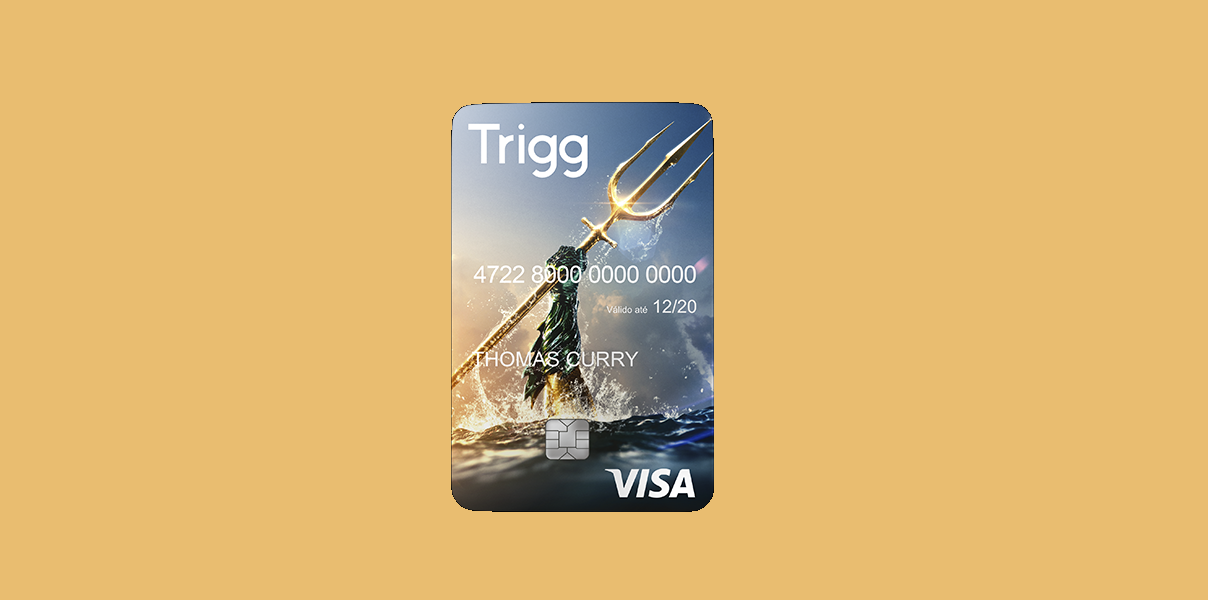cartão de crédito Trigg Aquaman
