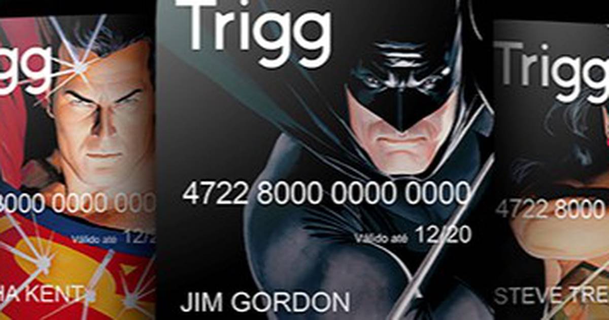 cartão de crédito Trigg Batman