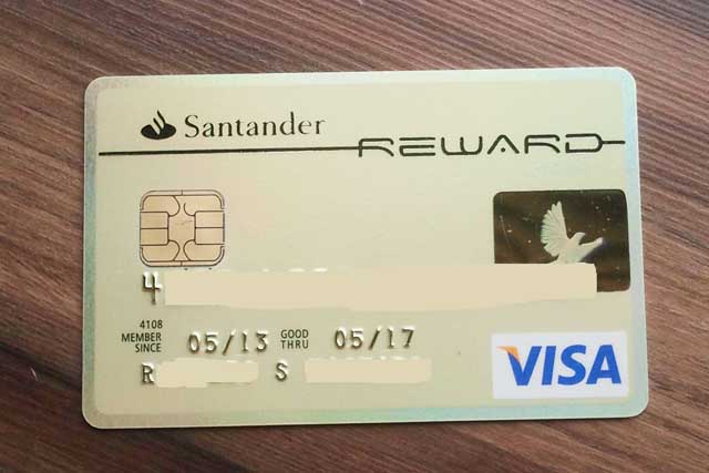 Cartão de crédito Santander Reward