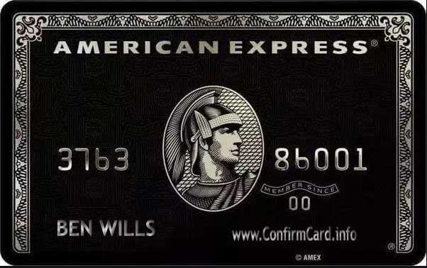 Cartão American Express Centurion